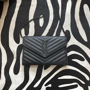 YSL large wallet on a chain